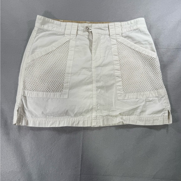 Tommy Hilfiger Dresses & Skirts - Y2K Tommy Jean White Cargo Mini Skirt with Mesh Pockets
